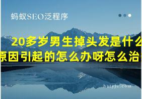 20多岁男生掉头发是什么原因引起的怎么办呀怎么治疗