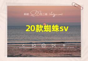 20款蜘蛛sv