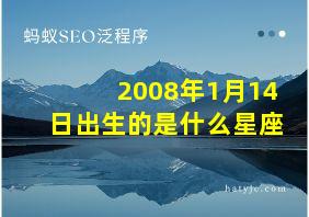 2008年1月14日出生的是什么星座