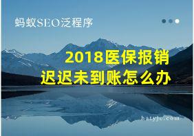 2018医保报销迟迟未到账怎么办