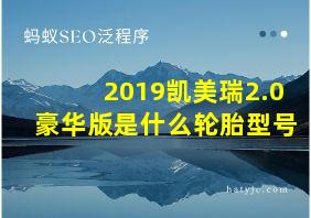 2019凯美瑞2.0豪华版是什么轮胎型号