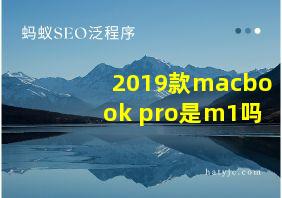 2019款macbook pro是m1吗