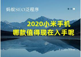 2020小米手机哪款值得现在入手呢