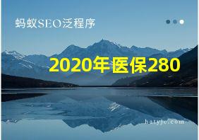 2020年医保280