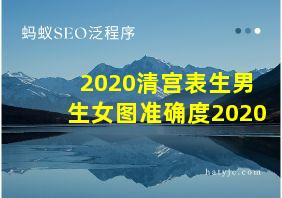 2020清宫表生男生女图准确度2020