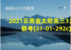 2021云南金太阳高三3月联考(21-01-292c)