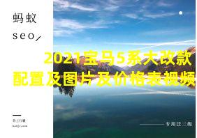 2021宝马5系大改款配置及图片及价格表视频