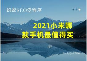 2021小米哪款手机最值得买