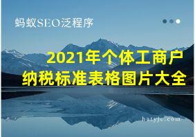 2021年个体工商户纳税标准表格图片大全