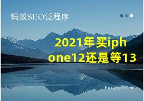 2021年买iphone12还是等13