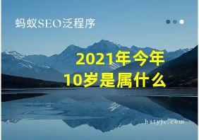 2021年今年10岁是属什么