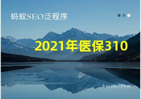 2021年医保310