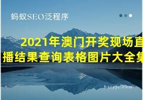 2021年澳门开奖现场直播结果查询表格图片大全集