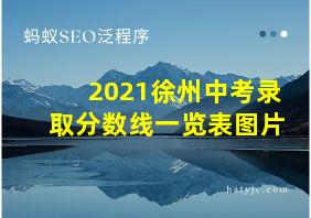 2021徐州中考录取分数线一览表图片