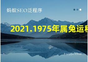 2021.1975年属兔运程