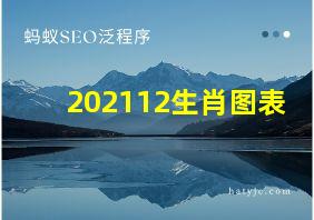 202112生肖图表