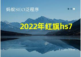 2022年红旗hs7