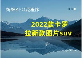 2022款卡罗拉新款图片suv