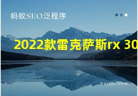 2022款雷克萨斯rx 300