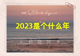 2023是个什么年