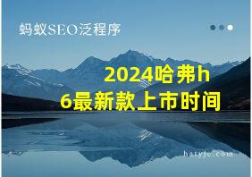 2024哈弗h6最新款上市时间