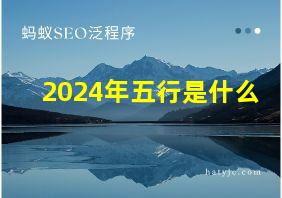 2024年五行是什么