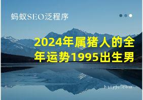 2024年属猪人的全年运势1995出生男