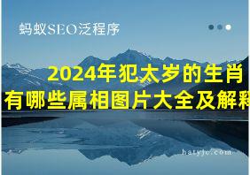 2024年犯太岁的生肖有哪些属相图片大全及解释