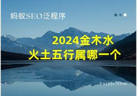 2024金木水火土五行属哪一个