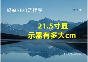 21.5寸显示器有多大cm