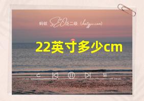 22英寸多少cm