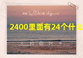 2400里面有24个什么