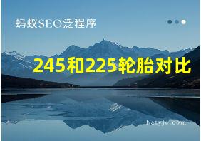 245和225轮胎对比