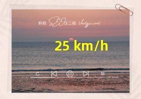 25 km/h