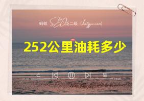 252公里油耗多少