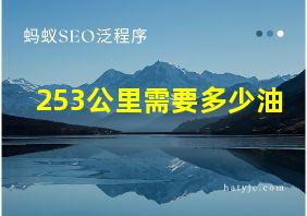 253公里需要多少油