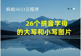 26个拼音字母的大写和小写图片