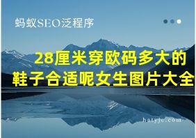 28厘米穿欧码多大的鞋子合适呢女生图片大全