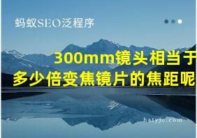 300mm镜头相当于多少倍变焦镜片的焦距呢