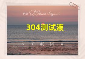 304测试液