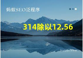 314除以12.56