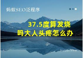 37.5度算发烧吗大人头疼怎么办