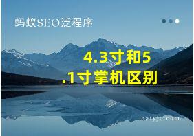 4.3寸和5.1寸掌机区别