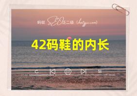 42码鞋的内长