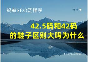 42.5码和42码的鞋子区别大吗为什么