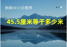 45.5厘米等于多少米