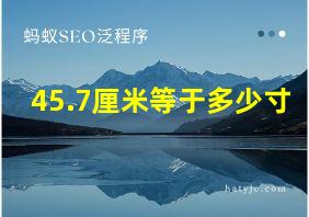 45.7厘米等于多少寸