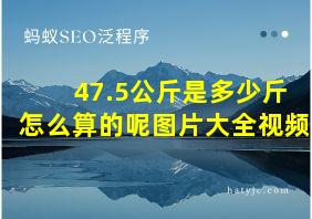 47.5公斤是多少斤怎么算的呢图片大全视频