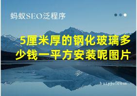 5厘米厚的钢化玻璃多少钱一平方安装呢图片