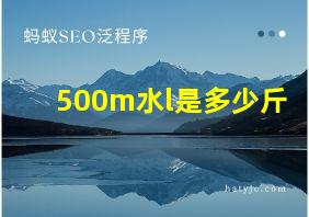 500m水l是多少斤